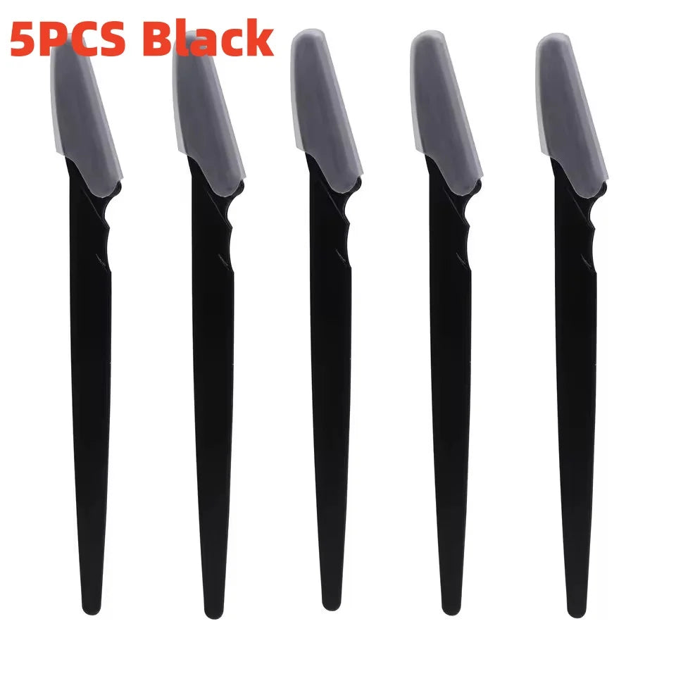 10/40Pcs Eyebrow Trimmer Face Blade Shaver Portable Eye Brow Epilation Hair Removal Safety Eyebrow Cutting Woman Makeup Tools