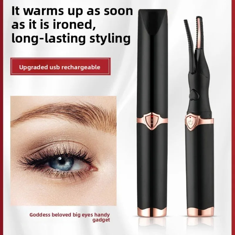 Electric Heated Eyelash Curler USB Rechargeable Long Lasting Curling Temperature Control Portable Safe Lash Lift Tool