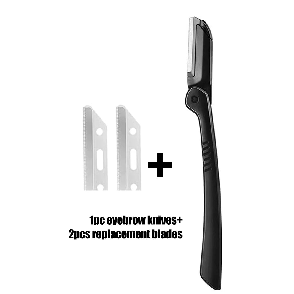 1/5PCS Eyebrow Razor Set Multipurpose Face Razors For Women and Men Dermaplaning Tool Easy To Use Cutter Shaver Blades Makeup To
